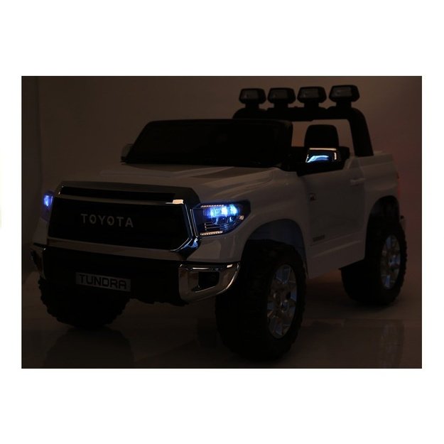 Dvivietis elektrinis džipas vaikams Toyota Tundra, baltas