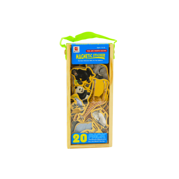 Medinių magnetukų gyvūnų rinkinys 20 vnt. 3