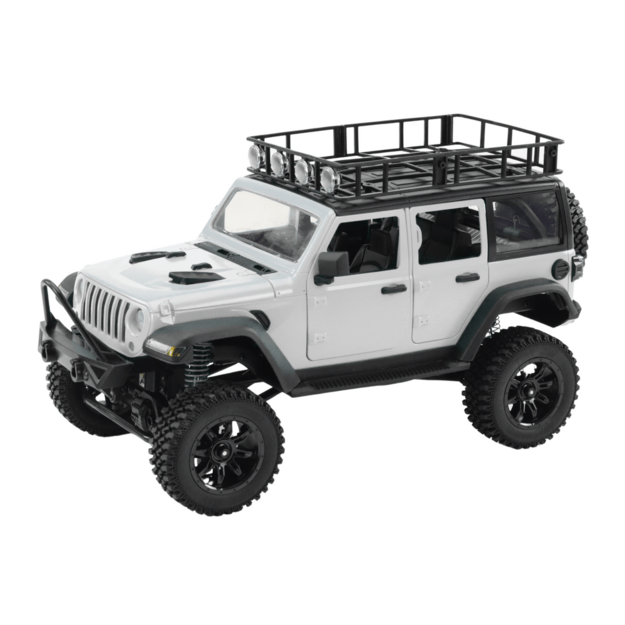 Nuotoliniu būdu valdomas automobilis 2.4G 4x4, pilkas 6