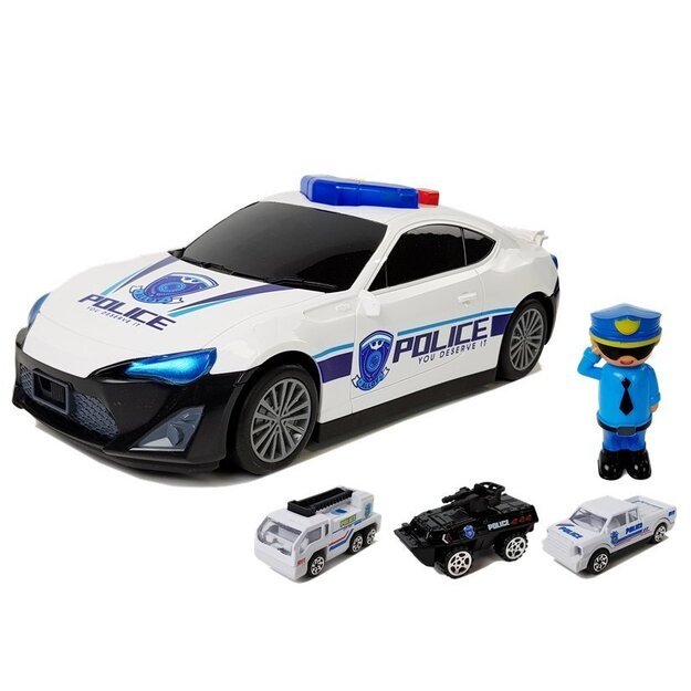 Žaislinių policijos automobilių rinkinys 7