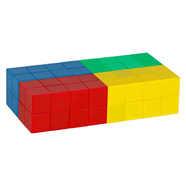 Magnetiniis konstrukcinių kaladėlių rinkinys, 64vnt.