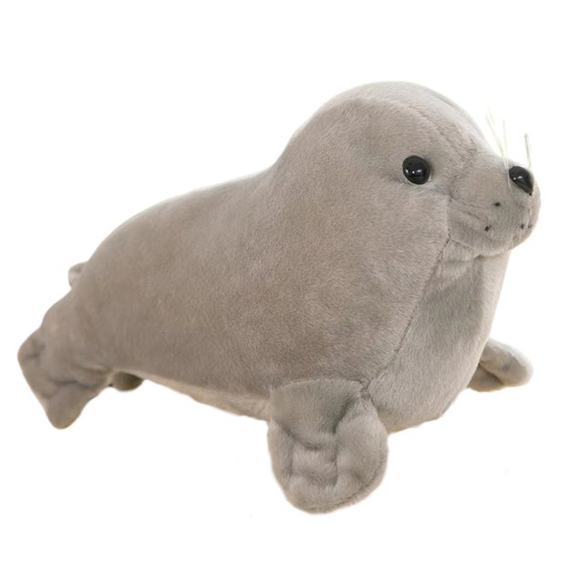 Pliušinis ruoniukas 24 cm, pilkas