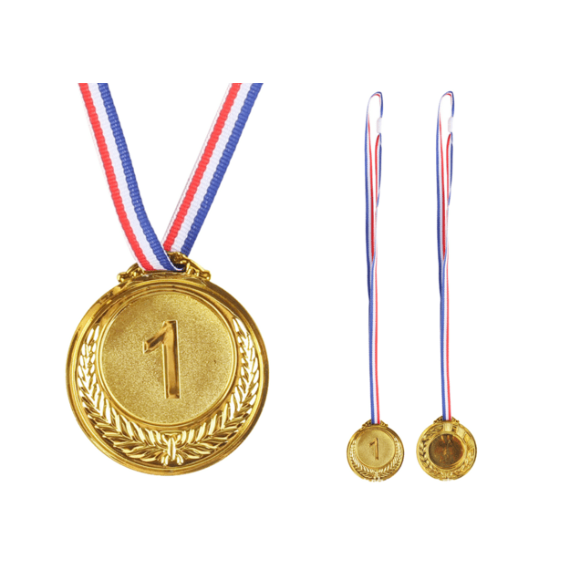 Auksinis pirmosios vietos medalis 6,5 cm