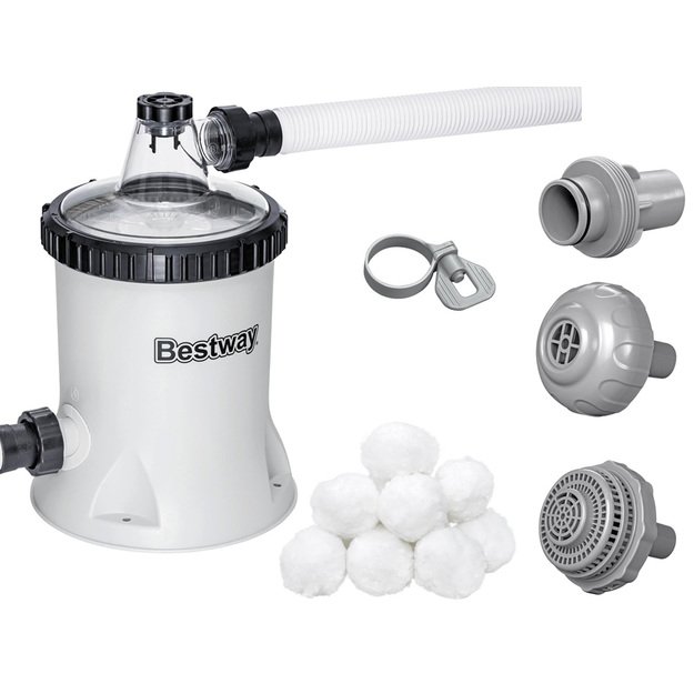 Baseino filtro siurblys 5678 l/h su filtravimo rutuliams, Bestway 58870