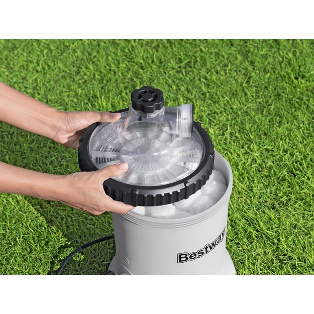 Baseino filtro siurblys 5678 l/h su filtravimo rutuliams, Bestway 58870