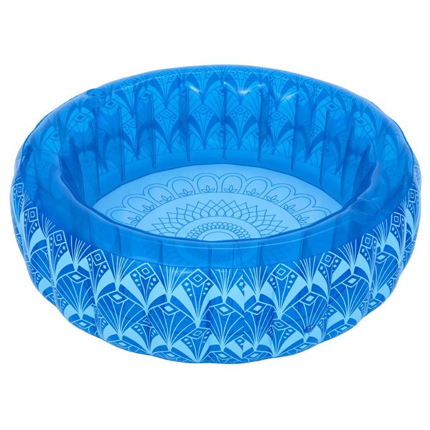 Pripučiamas baseinas BOHEMIAN BLUE 168x53cm su puodelių laikikliais, Bestway