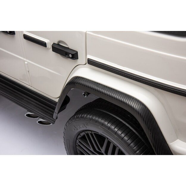 Dvivietis elektrinis visureigis vaikams Mercedes Benz G63 AMG XXL, baltas