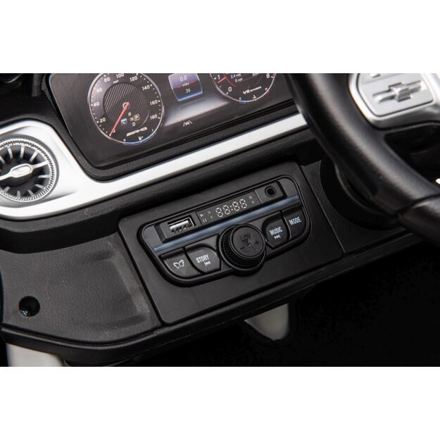 Dvivietis elektrinis visureigis vaikams Mercedes Benz G63 AMG XXL, baltas