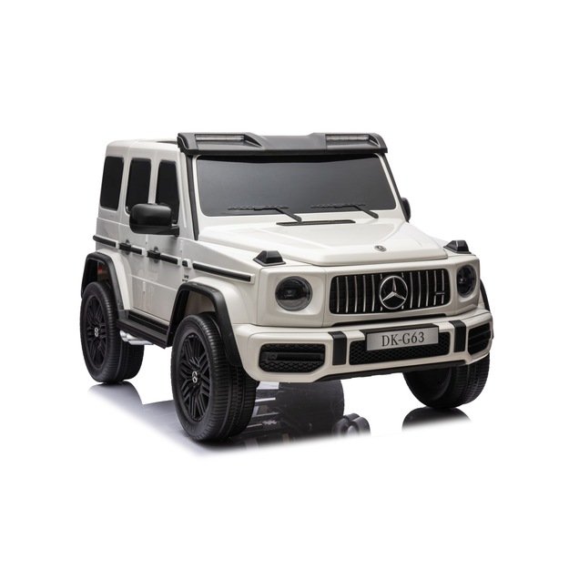 Dvivietis elektrinis visureigis vaikams Mercedes Benz G63 AMG XXL, baltas