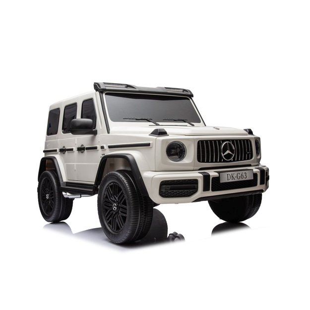 Dvivietis elektrinis visureigis vaikams Mercedes Benz G63 AMG XXL, baltas