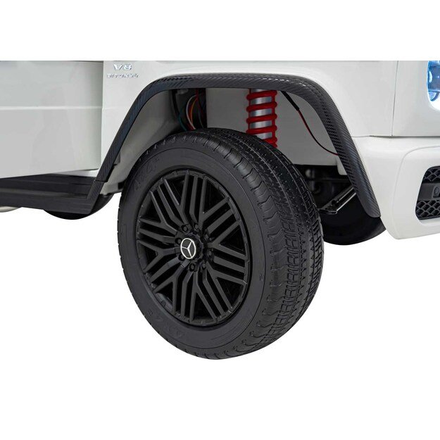 Dvivietis elektrinis visureigis vaikams Mercedes Benz G63 AMG XXL, baltas