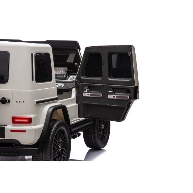 Dvivietis elektrinis visureigis vaikams Mercedes Benz G63 AMG XXL, baltas