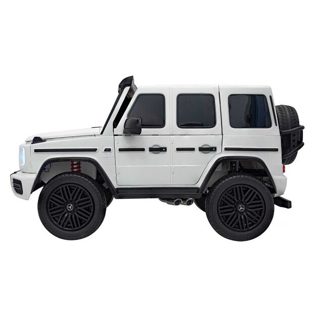 Dvivietis elektrinis visureigis vaikams Mercedes Benz G63 AMG XXL, baltas