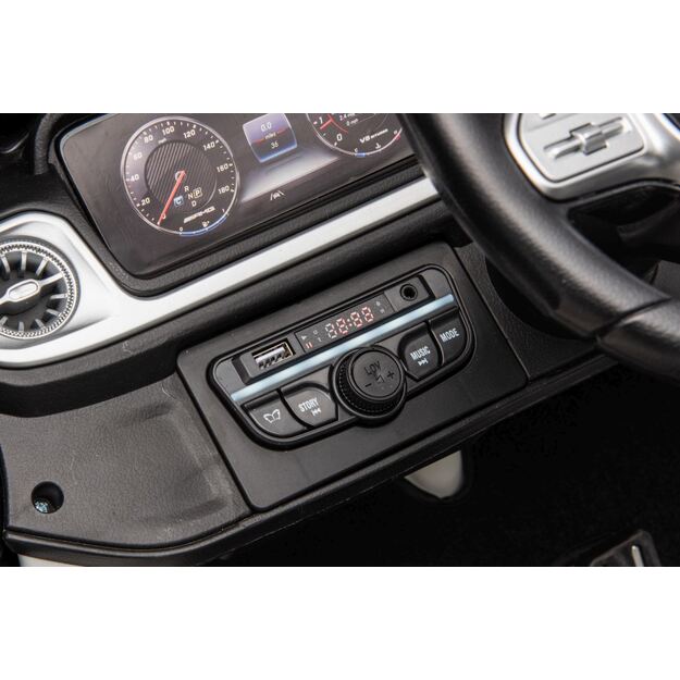 Dvivietis elektrinis visureigis vaikams Mercedes Benz G63 AMG XXL, baltas