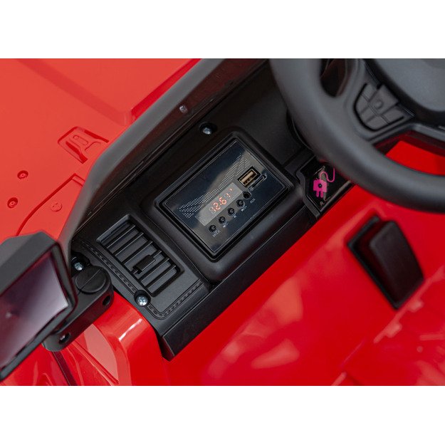Vienvietis elektrinis visureigis vaikams Off Road MOUNTAIN, raudonas