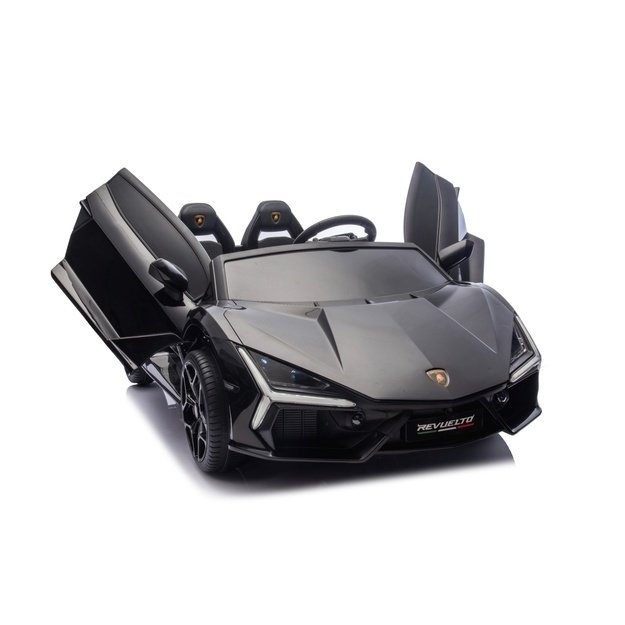 Dvivietis elektromobilis vaikams Lamborghini Revuelto XL, juodas