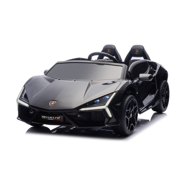 Dvivietis elektromobilis vaikams Lamborghini Revuelto XL, juodas