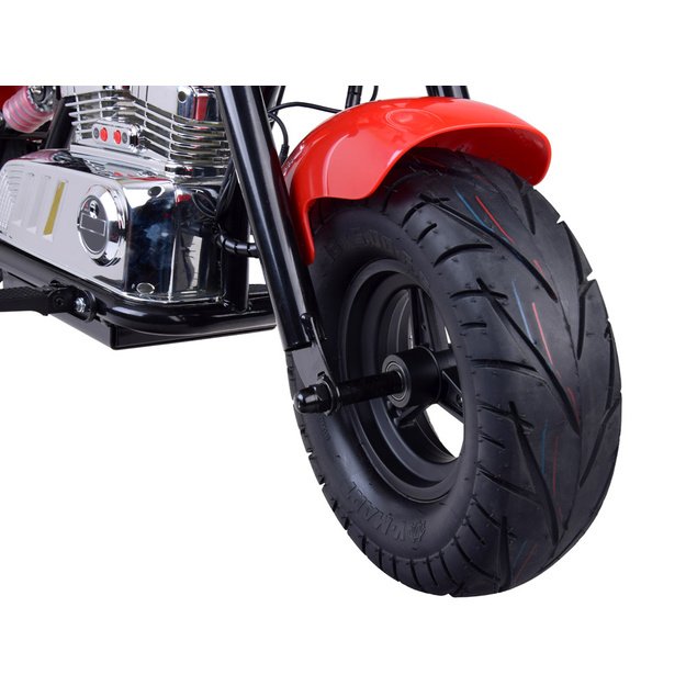 Vienvietis elektrinis motociklas vaikams iki 80 kg, raudonas