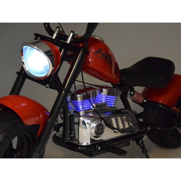 Vienvietis elektrinis motociklas vaikams iki 80 kg, raudonas