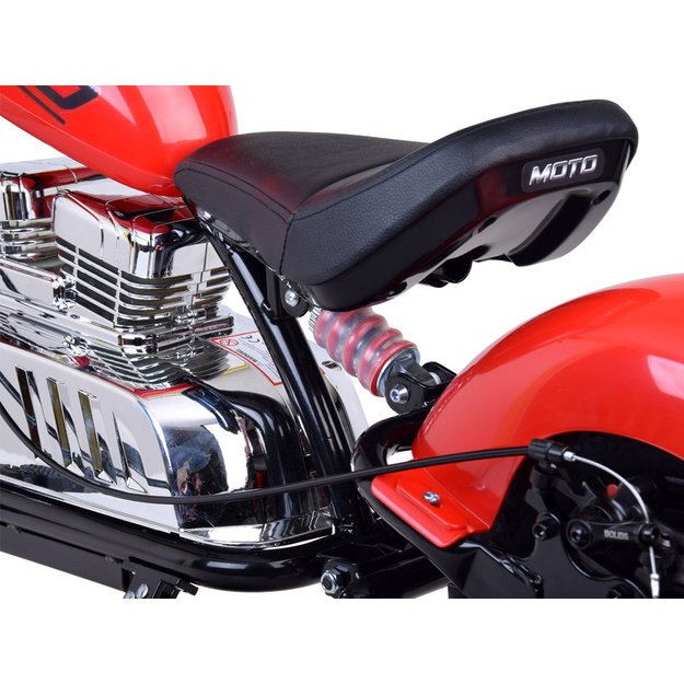 Vienvietis elektrinis motociklas vaikams iki 80 kg, raudonas