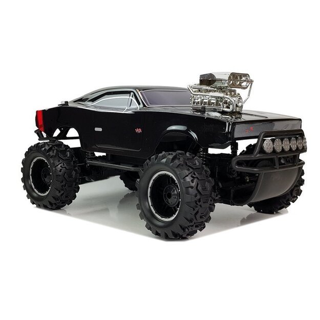 Nuotoliniu būdu valdomas sportinis 4x4 Off Road visureigis, juodas
