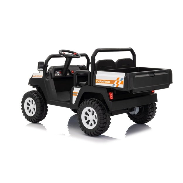 Dvivietis elektrinis visureigis vaikams Champion Pick-Up, baltas