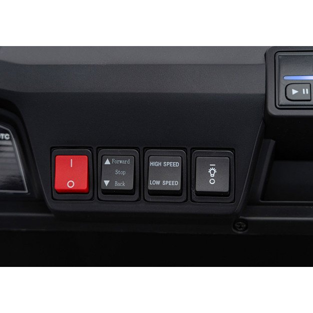 Dvivietis elektrinis visureigis vaikams Champion Pick-Up, baltas