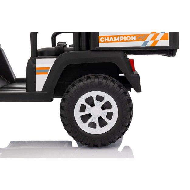 Dvivietis elektrinis visureigis vaikams Champion Pick-Up, baltas