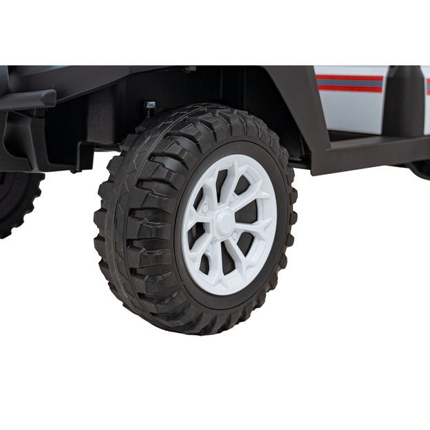 Dvivietis elektrinis visureigis vaikams Champion Pick-Up, baltas