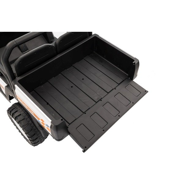 Dvivietis elektrinis visureigis vaikams Champion Pick-Up, baltas