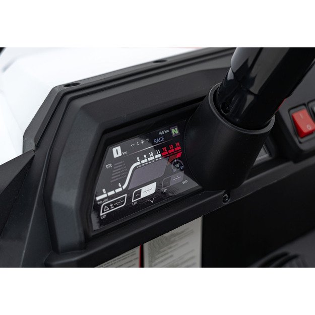 Dvivietis elektrinis visureigis vaikams Champion Pick-Up, baltas