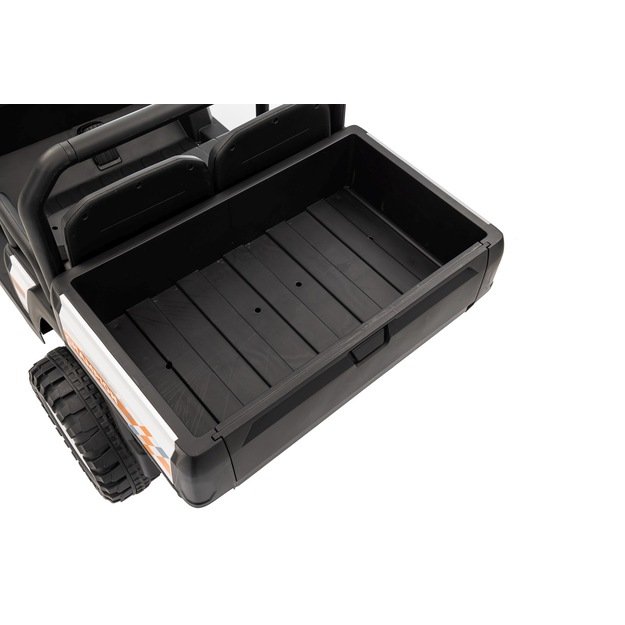 Dvivietis elektrinis visureigis vaikams Champion Pick-Up, baltas