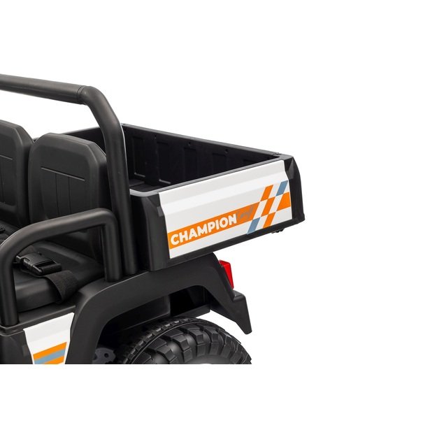 Dvivietis elektrinis visureigis vaikams Champion Pick-Up, baltas