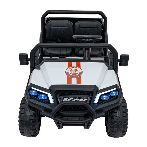 Dvivietis elektrinis visureigis vaikams Champion Pick-Up, baltas