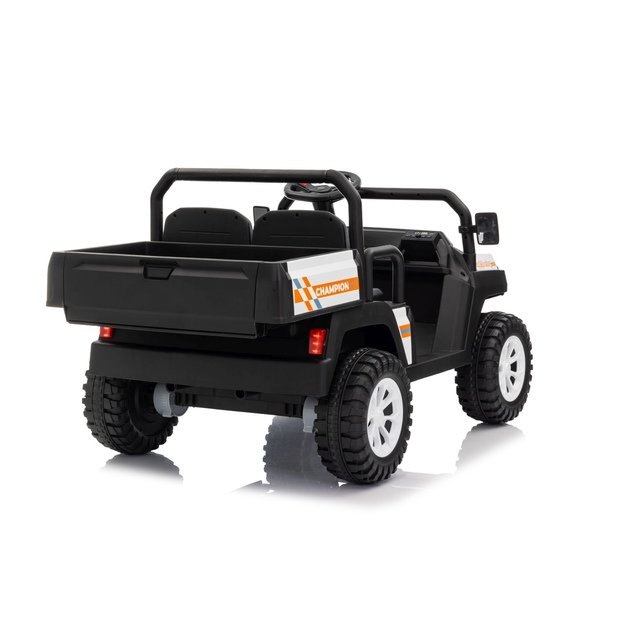 Dvivietis elektrinis visureigis vaikams Champion Pick-Up, baltas