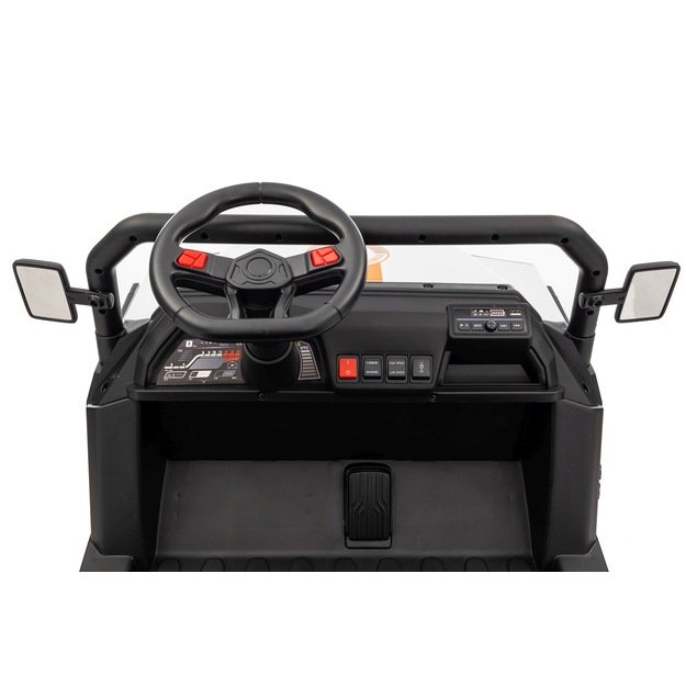 Dvivietis elektrinis visureigis vaikams Champion Pick-Up, baltas