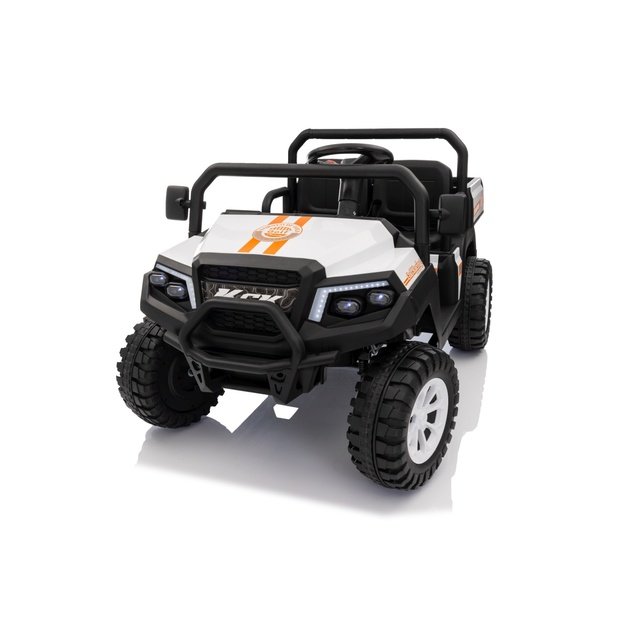Dvivietis elektrinis visureigis vaikams Champion Pick-Up, baltas