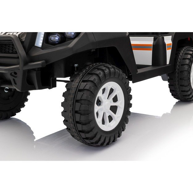 Dvivietis elektrinis visureigis vaikams Champion Pick-Up, baltas