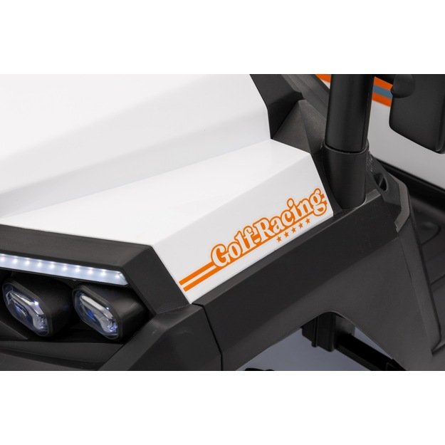 Dvivietis elektrinis visureigis vaikams Champion Pick-Up, baltas
