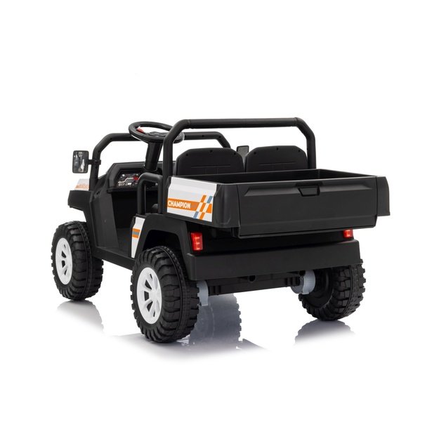 Dvivietis elektrinis visureigis vaikams Champion Pick-Up, baltas