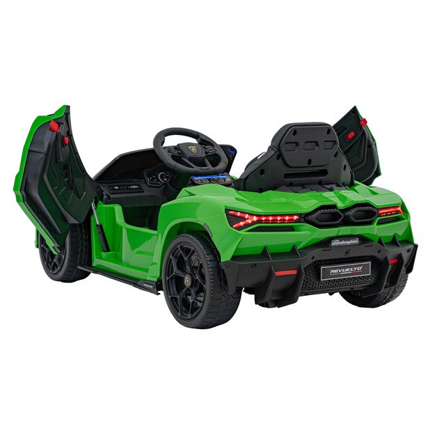 Vienvietis elektromobilis vaikams Lamborghini Revuelto, žalias