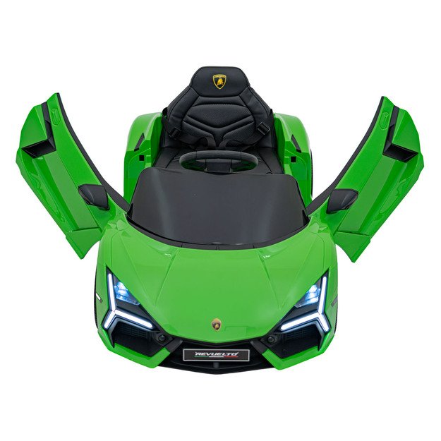 Vienvietis elektromobilis vaikams Lamborghini Revuelto, žalias