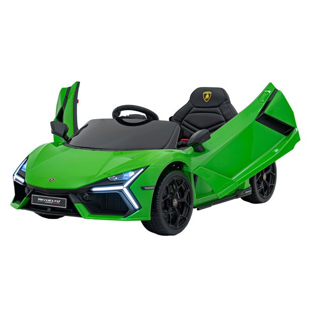 Vienvietis elektromobilis vaikams Lamborghini Revuelto, žalias