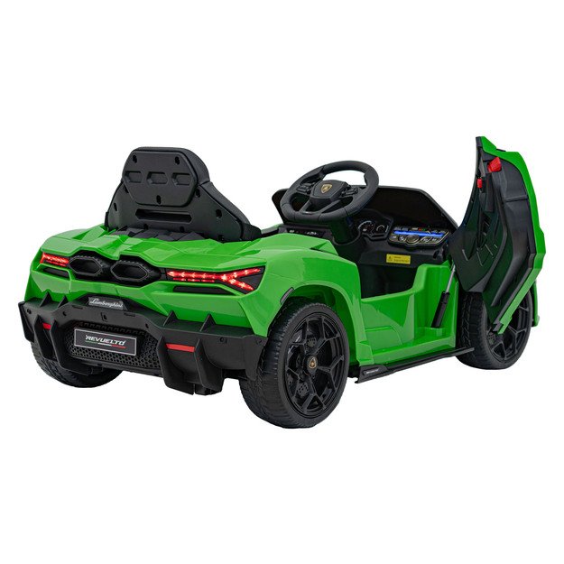 Vienvietis elektromobilis vaikams Lamborghini Revuelto, žalias