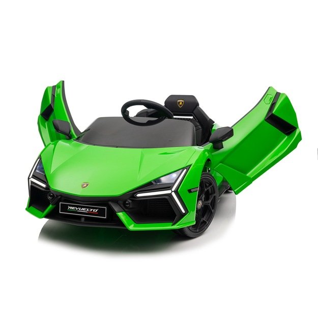 Vienvietis elektromobilis vaikams Lamborghini Revuelto, žalias