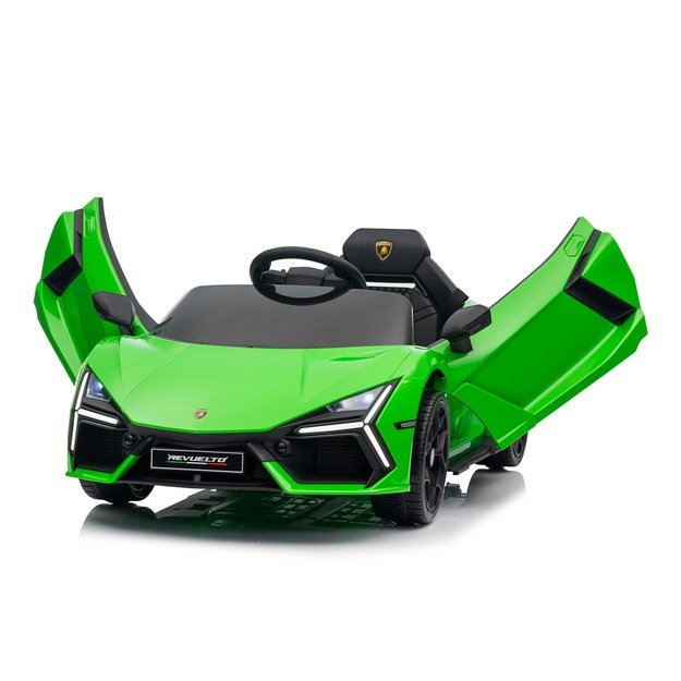 Vienvietis elektromobilis vaikams Lamborghini Revuelto, žalias