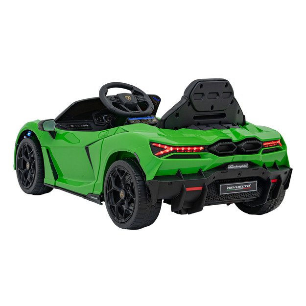 Vienvietis elektromobilis vaikams Lamborghini Revuelto, žalias