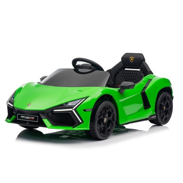 Vienvietis elektromobilis vaikams Lamborghini Revuelto, žalias