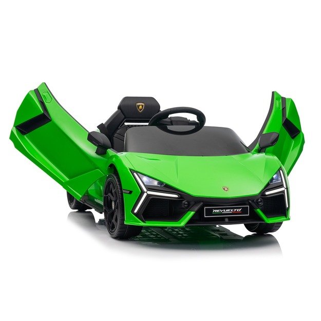 Vienvietis elektromobilis vaikams Lamborghini Revuelto, žalias