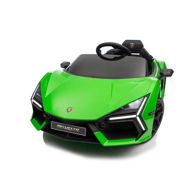 Vienvietis elektromobilis vaikams Lamborghini Revuelto, žalias